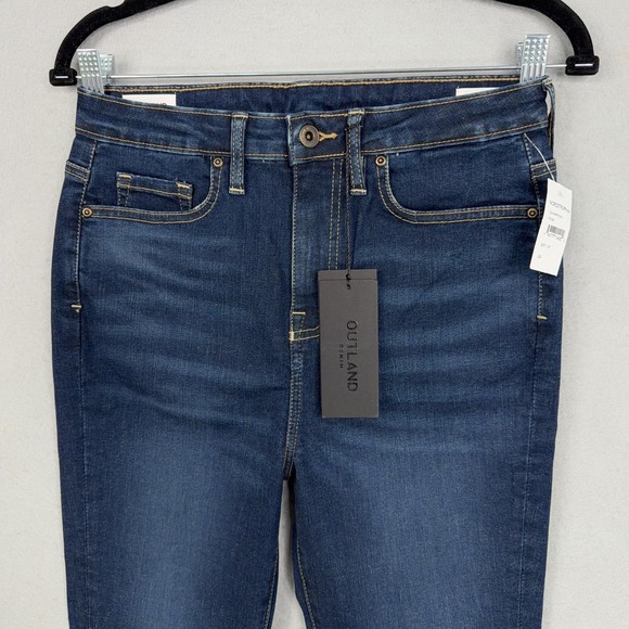 Outland Jeans Womens 29 Blue Denim Harriet High Rise Skinny 30 Inseam Organic - Picture 2 of 16
